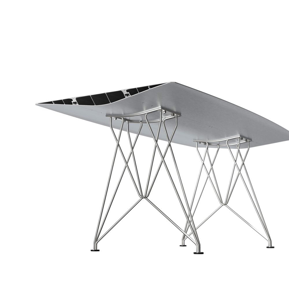 TABLE B 90 - Rectangular stainless steel table