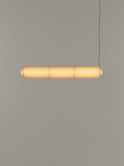 Tekiò Horizontal - LED dimmable japanese paper pendant lamp by Santa & Cole