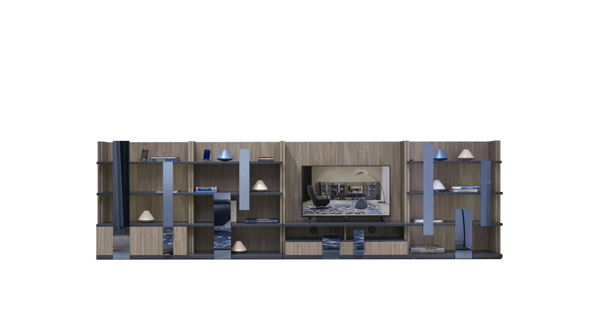 TOCCATA BOOKCASE E - WOOD-LIKE STRUCTURE by Roche Bobois