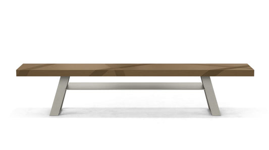 TRACK BENCH WITH SHELF by Roche Bobois