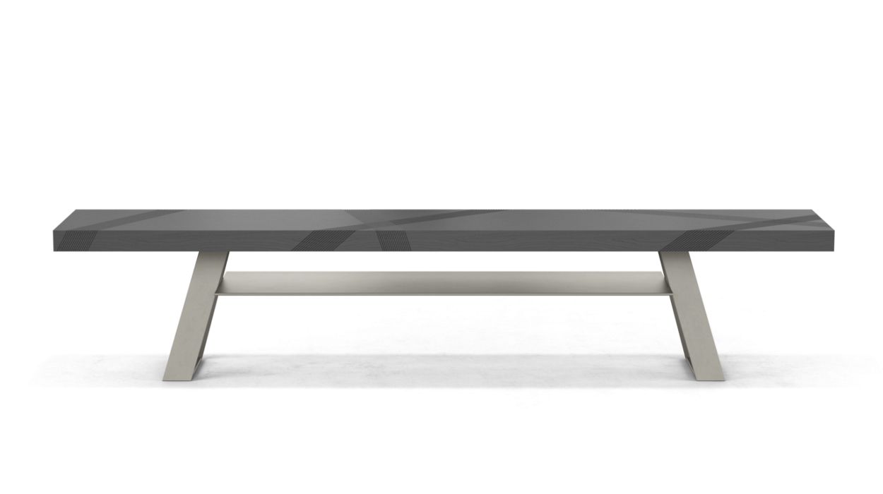 TRACK BENCH WITH SHELF by Roche Bobois