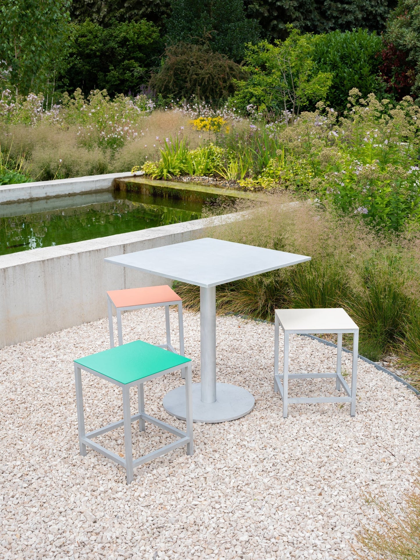 Alu stool, S, pink