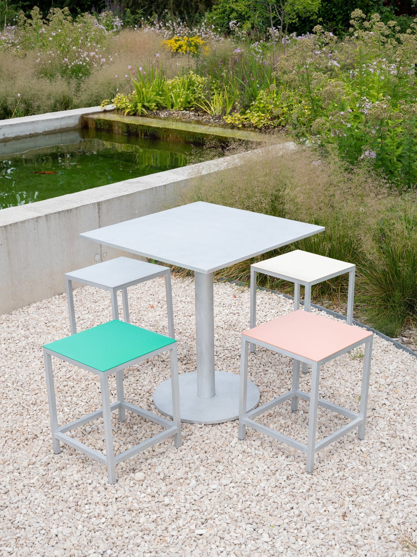 Alu stool, S, ivory