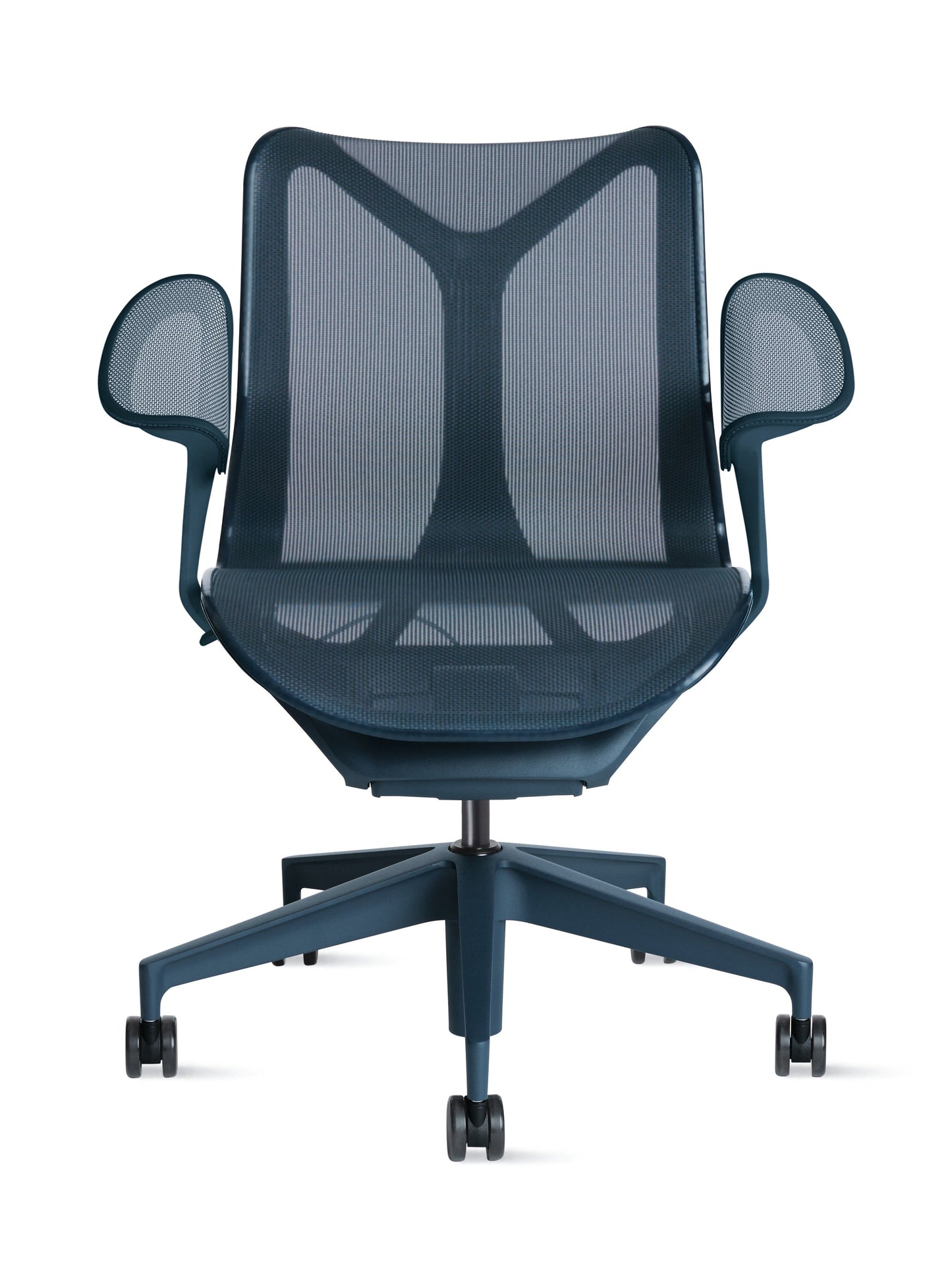 Cosm - Ergonomic Office Chair With Low Back by Herman Miller #Leaf Arm/Nightfall/2.5-inch Carpet Caster