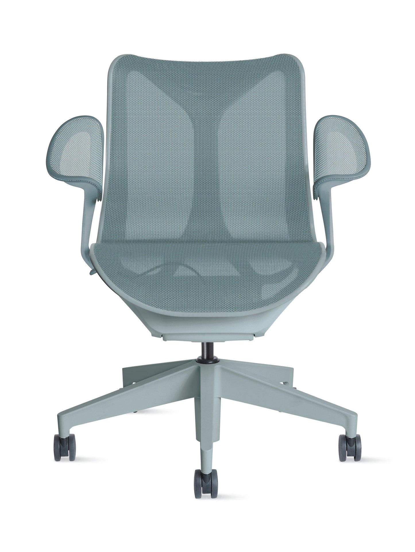 Cosm - Ergonomic Office Chair With Low Back by Herman Miller #Leaf Arm/Glacier/2.5-inch Carpet Caster