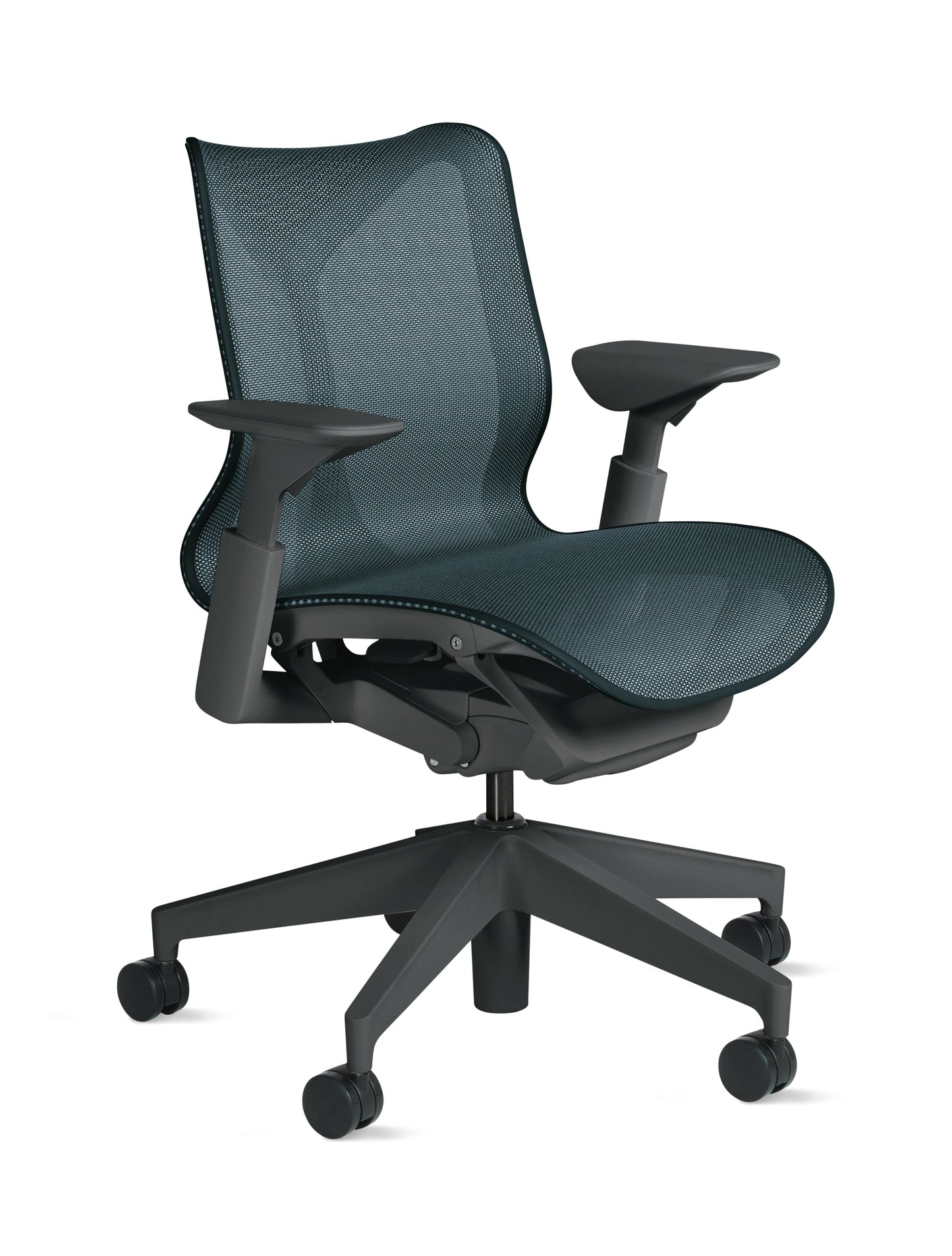 Cosm - Ergonomic Office Chair With Low Back by Herman Miller #Adjustable Arm/Graphite / Nightfall/2.5-inch Carpet Caster
