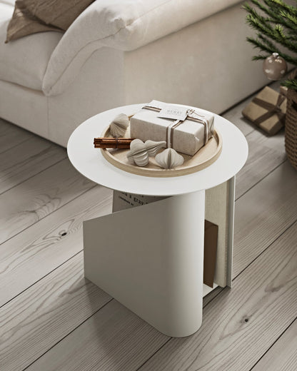 Sentrum side table, warm grey