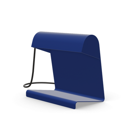 Lampe De Bureau small table lamp made of sheet steel by Vitra #Prouvé Bleu Marcoule