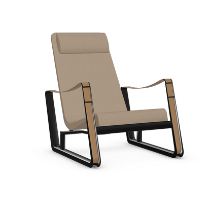 Cite Lounge Chair (deep black powder-coated (smooth)) by Vitra