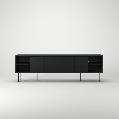Decotique Vogue TV Bench With Legs 180 Anthracite/ Black