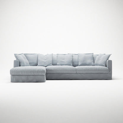 Decotique Le Grand Air 3-Seater Sofa Chaise Left Nordic Sky