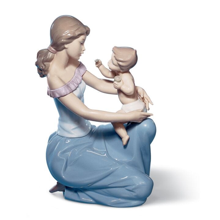 One for You one for Me Mother Figurine by Lladró