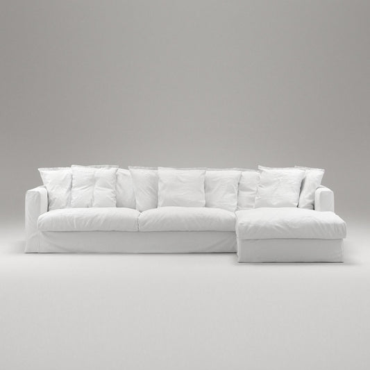 Decotique Le Grand Air 3-Seater Sofa Chaise Right White