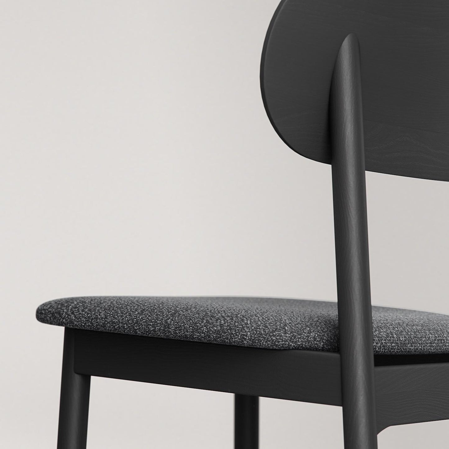 Decotique Elephant Dining Chair Black/Anthracite Bouclé