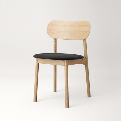 Decotique Elephant Dining Chair Natural Oak/Black Velvet