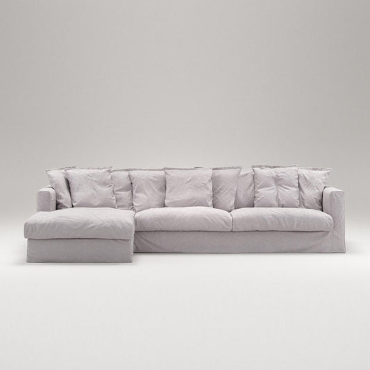 Decotique Le Grand Air 3-Seater Sofa Chaise Left Misty Grey