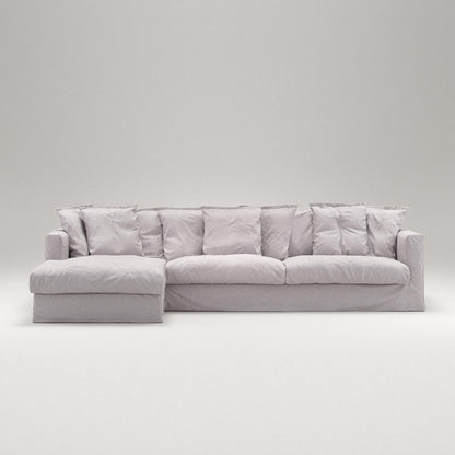 Decotique Le Grand Air 3-Seater Sofa Chaise Left Misty Grey