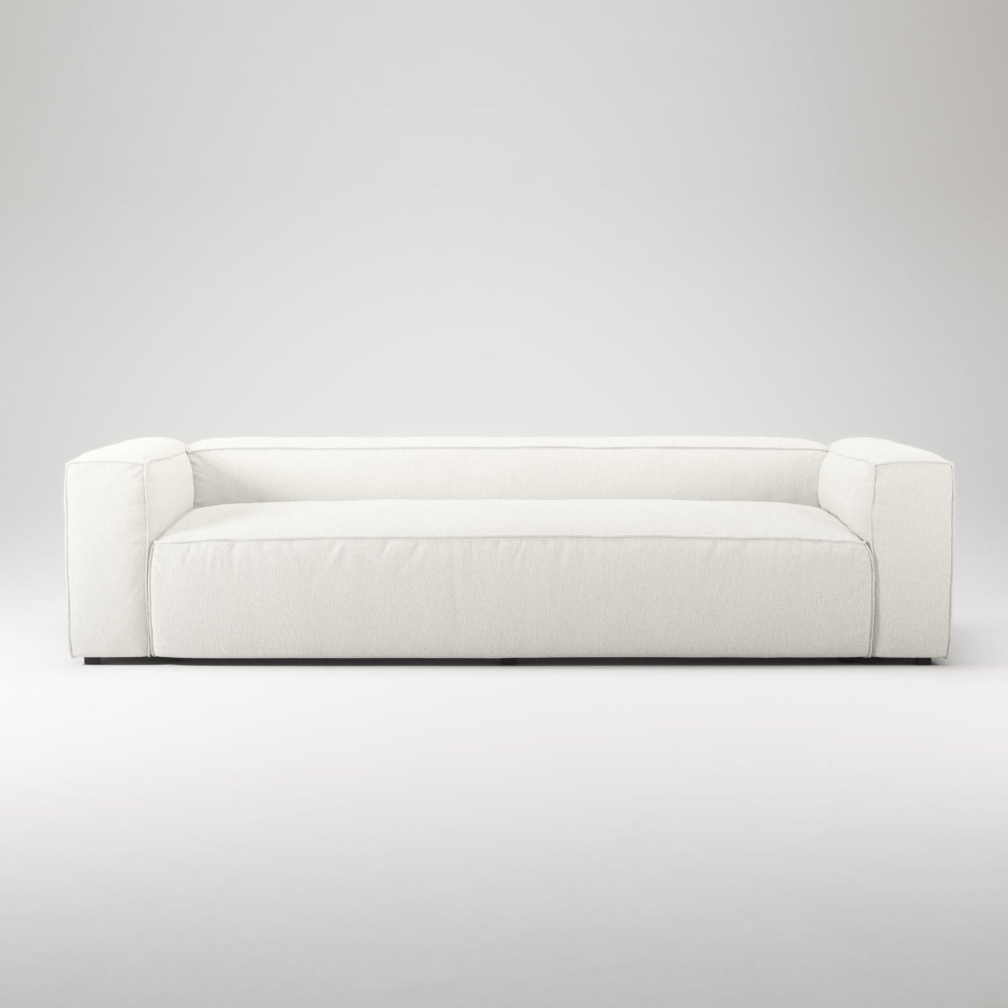 Decotique Grand 3-Seater Sofa Steam/White