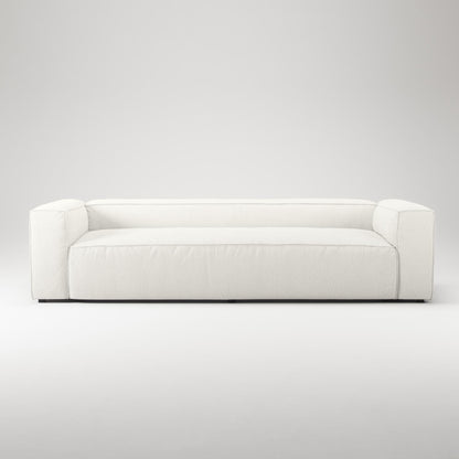 Decotique Grand 3-Seater Sofa Steam/White