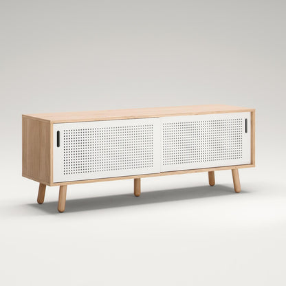 Department Ray TV Bench 150 cm Oak/White