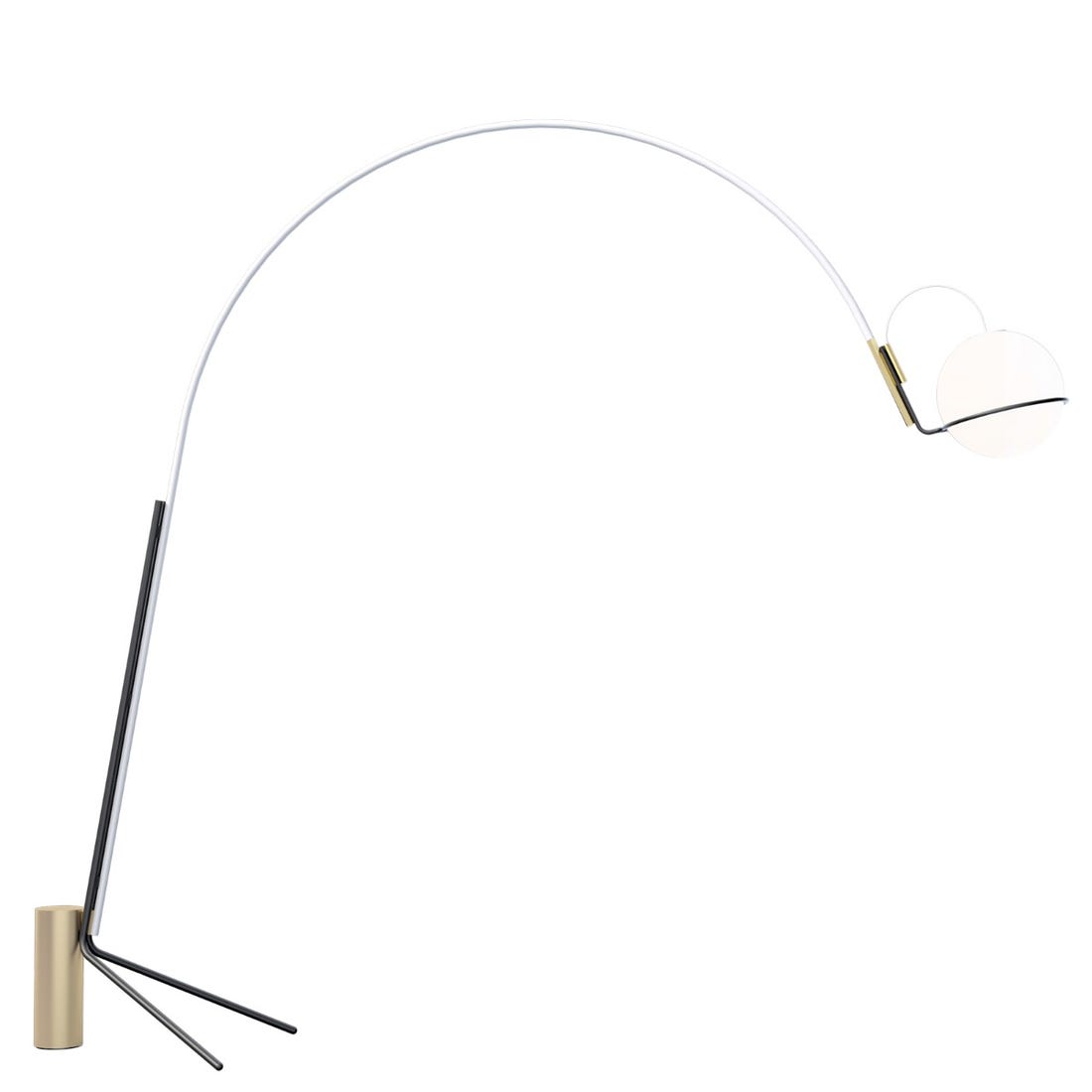 ALICANTO - LED blown glass floor lamp