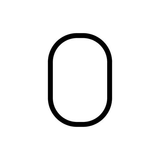 Alphabet of Light - Uppercase - Letter O Wall Lamp by Artemide