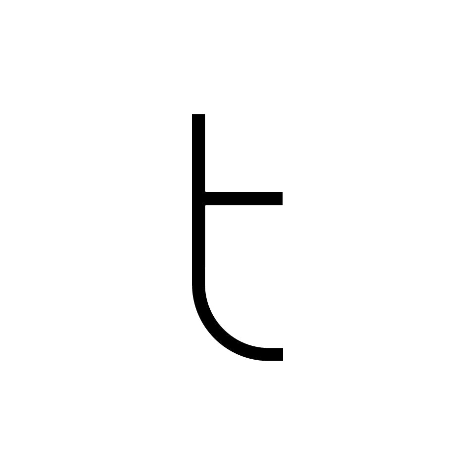 Alphabet of Light - Lowercase - Letter t Wall Lamp by Artemide