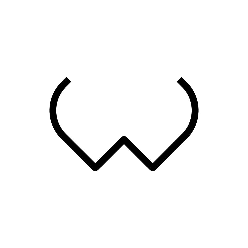 Alphabet of Light - Lowercase - Letter w Wall Lamp by Artemide