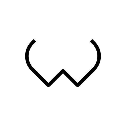 Alphabet of Light - Lowercase - Letter w Wall Lamp by Artemide