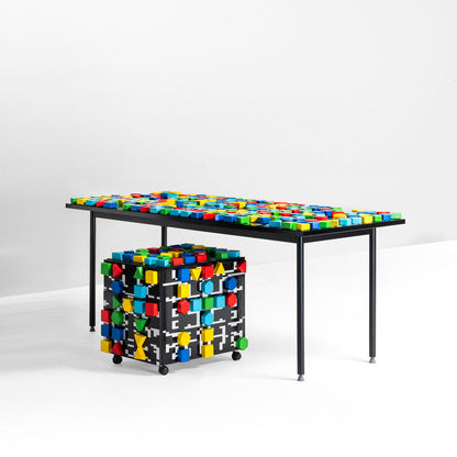 REMIX VOL. 6 OFFICE GAME - Rectangular wooden writing desk