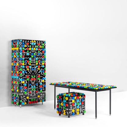 REMIX VOL. 6 OFFICE GAME - Rectangular wooden writing desk