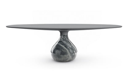 AQUA OVAL DINING TABLE by Roche Bobois #Fenix : Grigio Bromo / glossy bardiglio