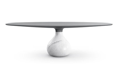 AQUA OVAL DINING TABLE by Roche Bobois #Fenix : Grigio Bromo / matte carrare