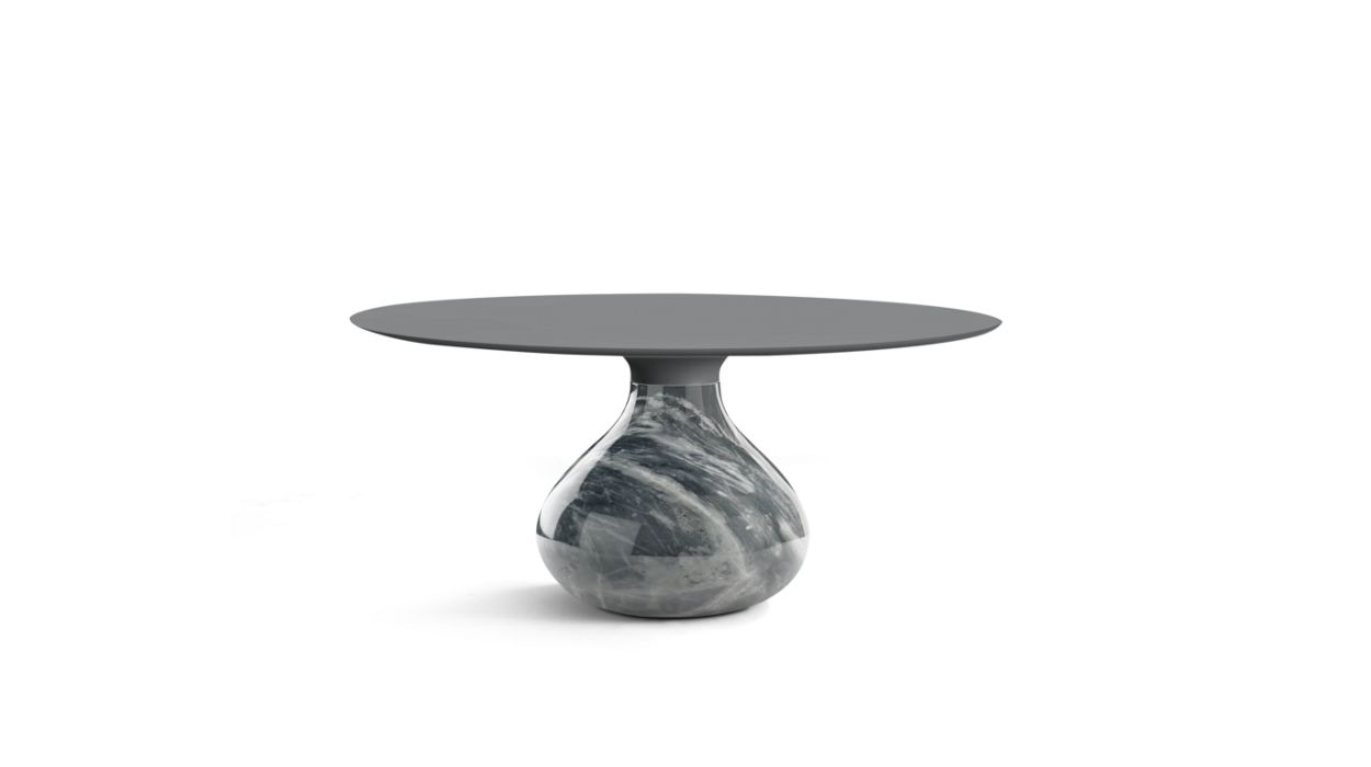 AQUA COCKTAIL TABLE by Roche Bobois #Fenix : Grigio Bromo/glossy bardaglio