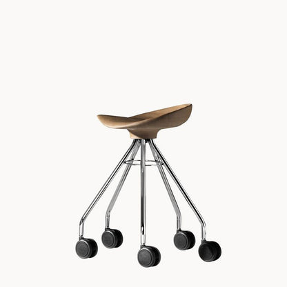 Low Stool With Castors Jamaica by Bd Barcelona Design #Beech seat