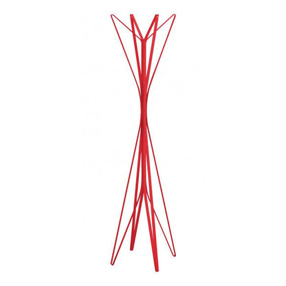Aster - Steel Coat Rack by Zanotta #48 x 48 x h 170 cm / Red