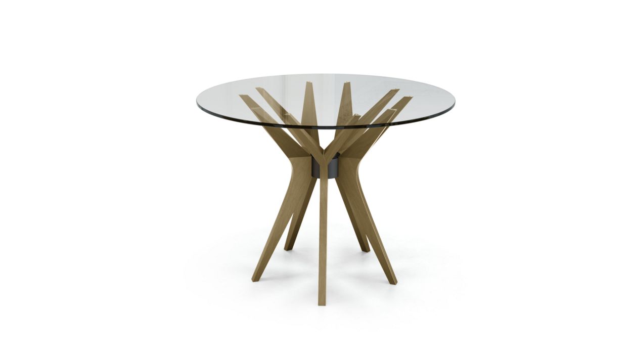 Aster Round Dining Table by Roche Bobois #ø100 / Ash wood : Noisette