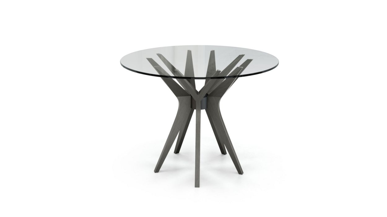 Aster Round Dining Table by Roche Bobois #ø100 / Ash wood : Ardoise grey