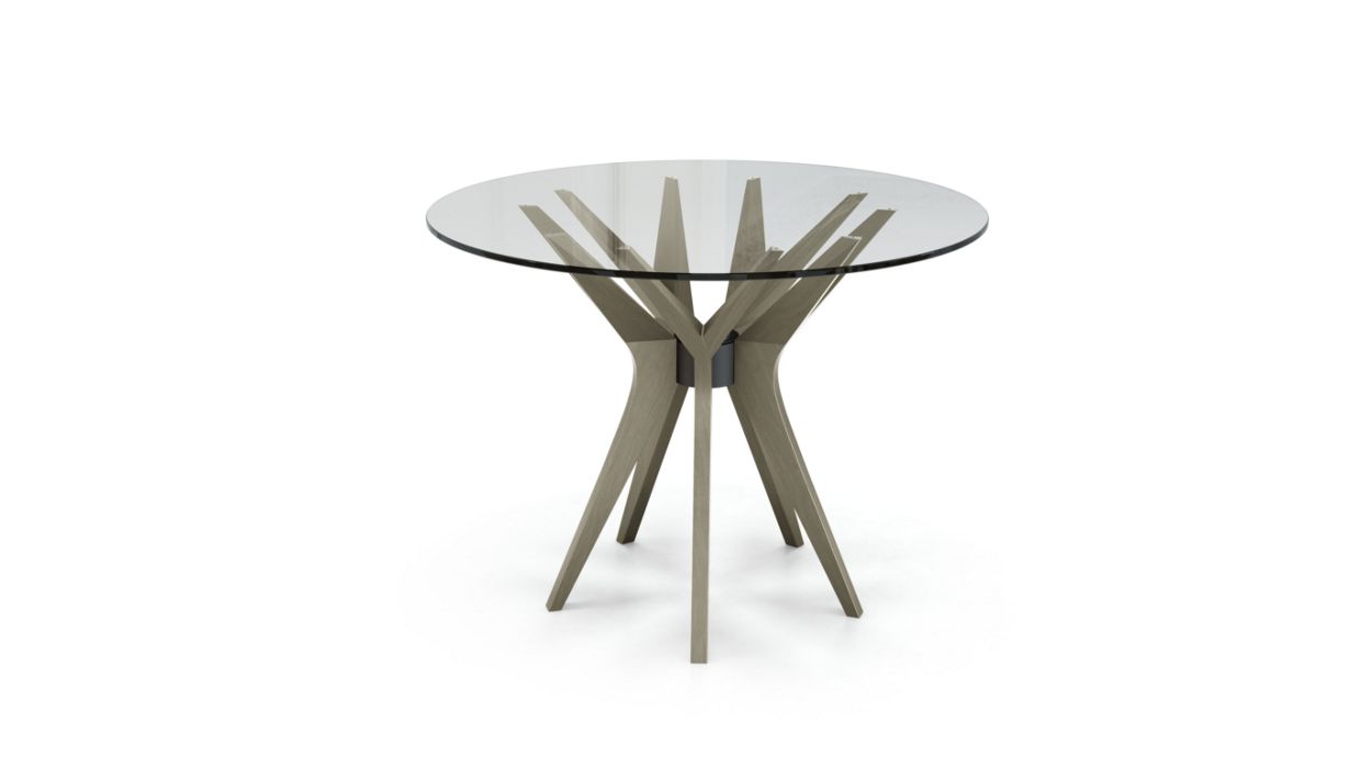 Aster Round Dining Table by Roche Bobois #ø100 / Ash wood : Tourterelle