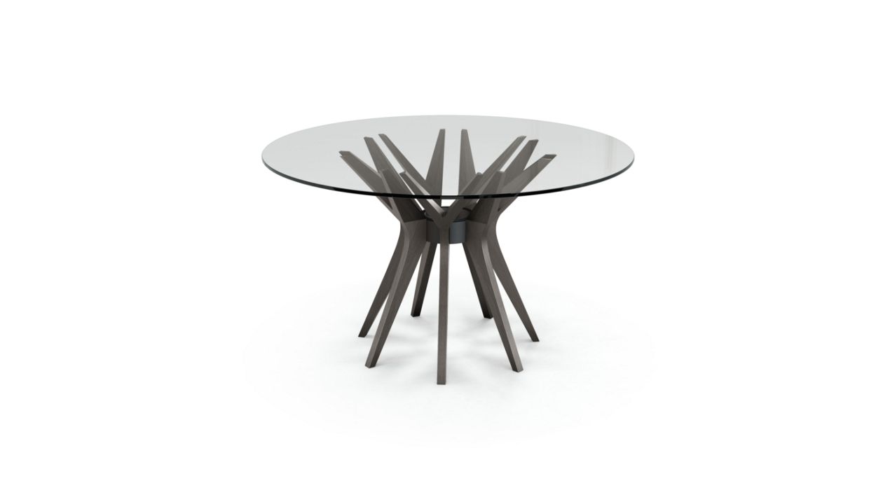 Aster Round Dining Table by Roche Bobois #ø130 / Ash wood : Taupe
