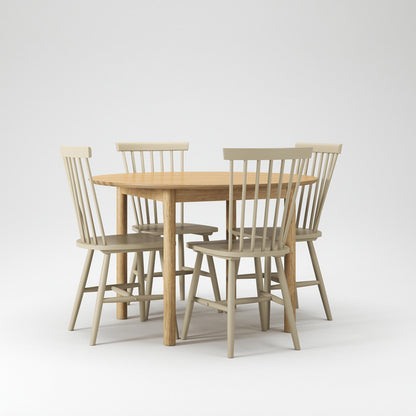 Department Wood Dining Table Set Oak/Greige