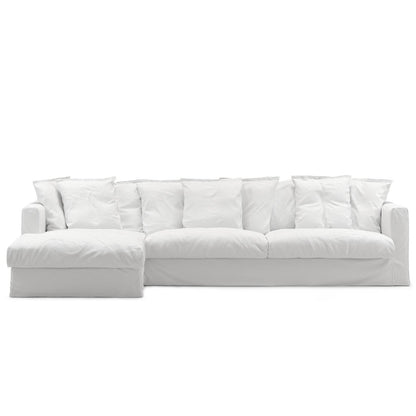 Decotique Le Grand Air 3-Seater Sofa Chaise Left White