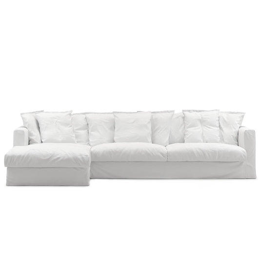 Decotique Le Grand Air 3-Seater Sofa Chaise Left White
