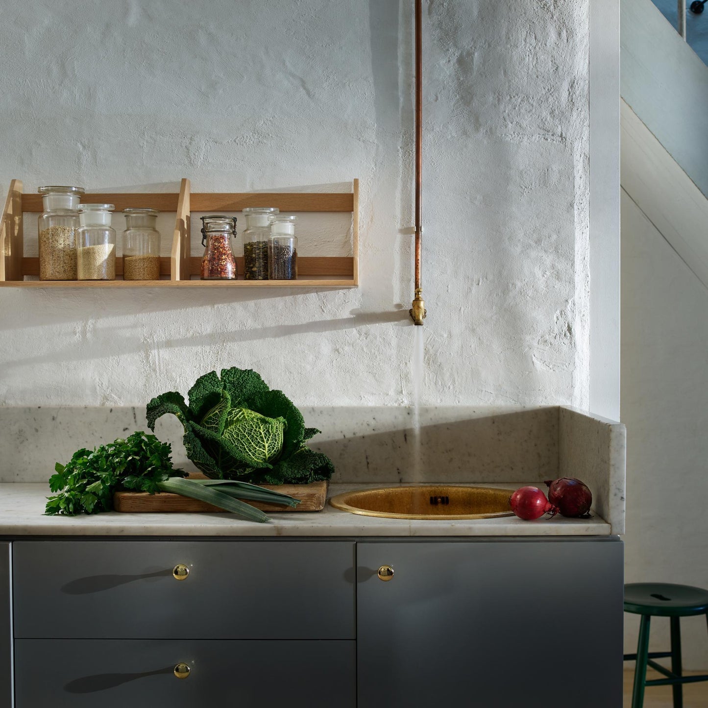 FDB Furniture B5 Shelf 80 cm Lacquered Oak
