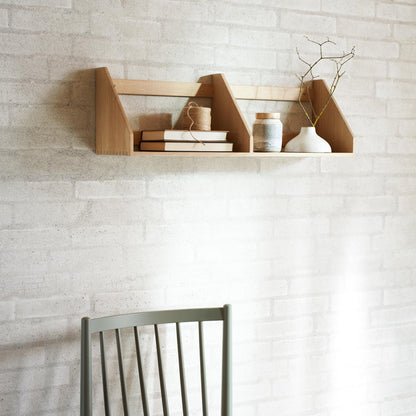 FDB Furniture B5 Shelf 80 cm Lacquered Oak