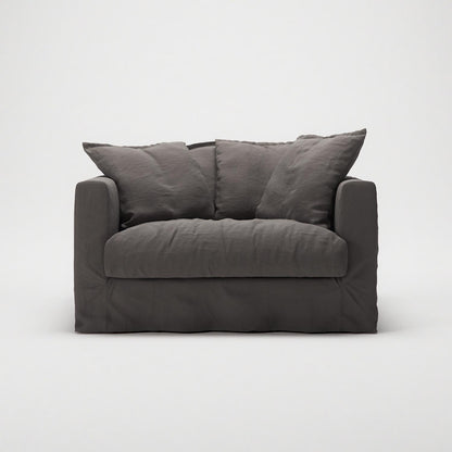 Decotique Le Grand Air Love Seat Armchair Smoked Granite