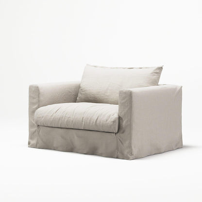 Decotique Le Grand Air Nou Love Seat Armchair Cream White