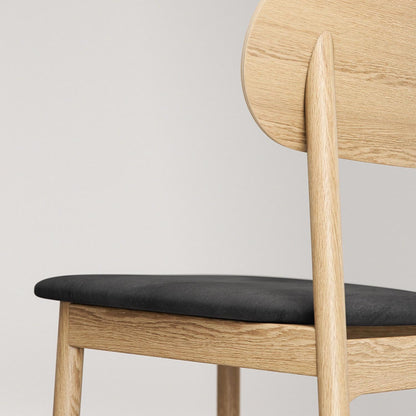 Decotique Elephant Dining Chair Natural Oak/Black Velvet