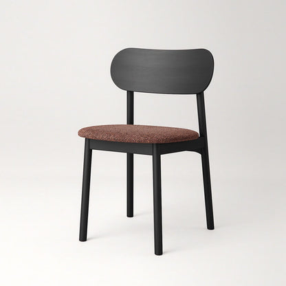 Decotique Elephant Dining Chair Black/Rust Bouclé