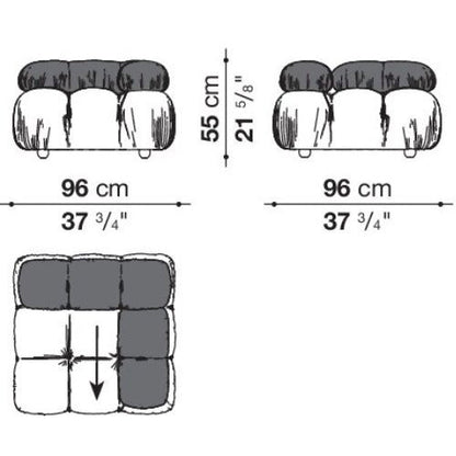 Camaleonda Modular Sectional Tufted Sofa